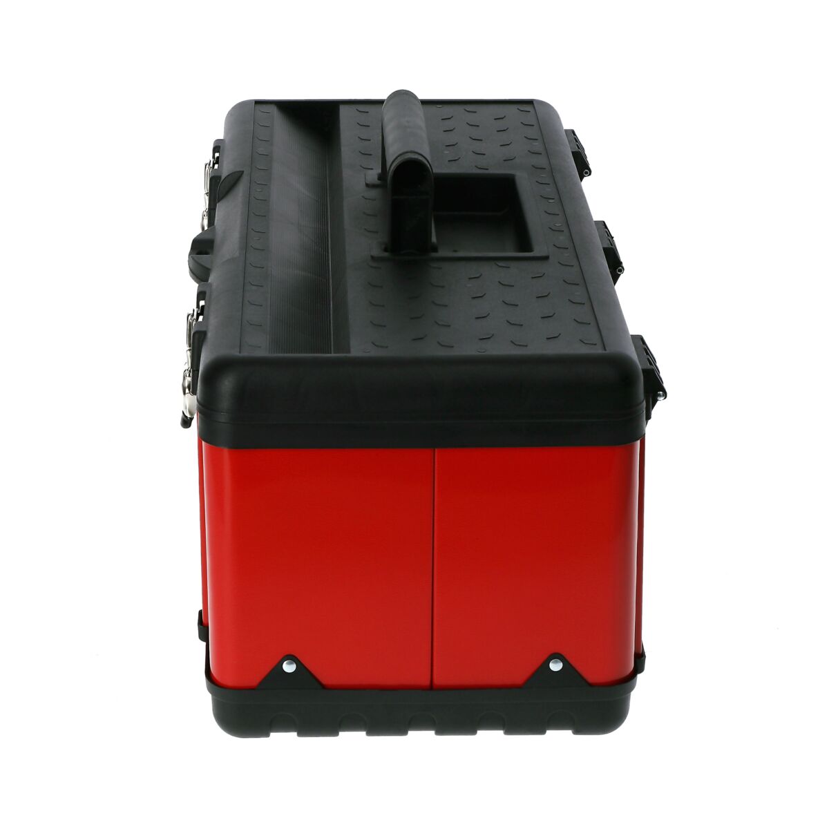 Torin Big Red Heavy Duty Stainless Steel and Plastic Tool Box with Clasp Lock Red and Black